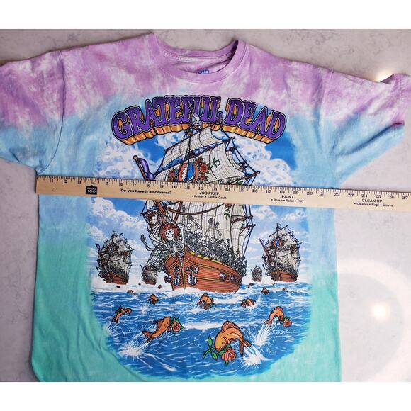 Vintage 2001 LIQUID BLUE GRATEFUL DEAD "Ship of Fools" Graphic T-Shirt Size L - Picture 7 of 13